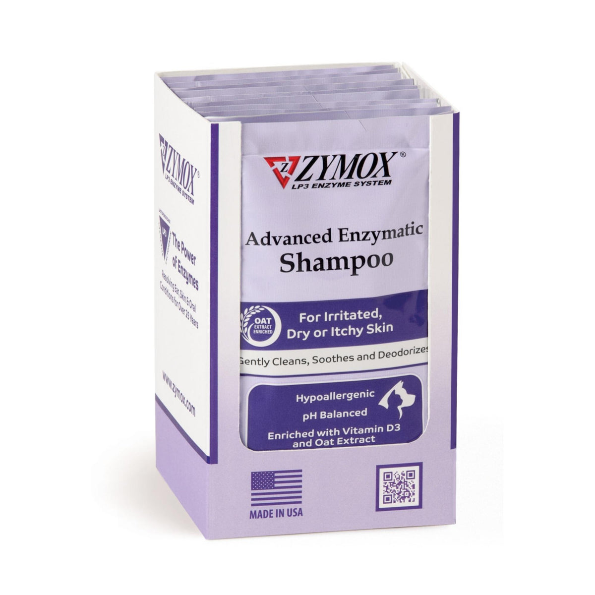 Zymox Advanced Enzymatic Shampoo Foil Pack POP 1ea/.75oz., 10 ct PDS