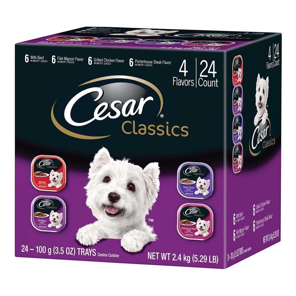 Cesar Club Variety Pack Dog Food 84.66 oz 24 Pack Pet Supplies