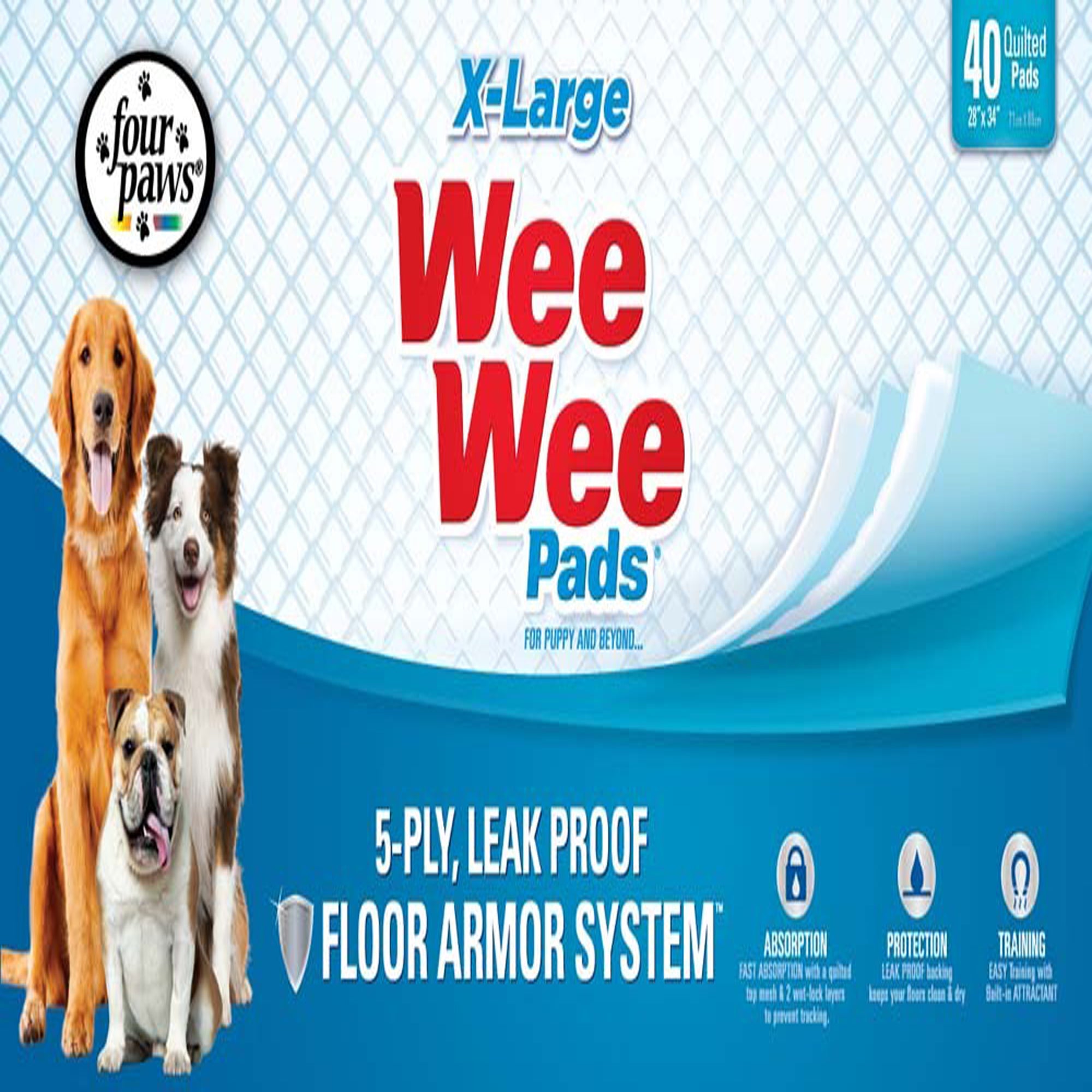 Four paws wee wee pads clearance 100