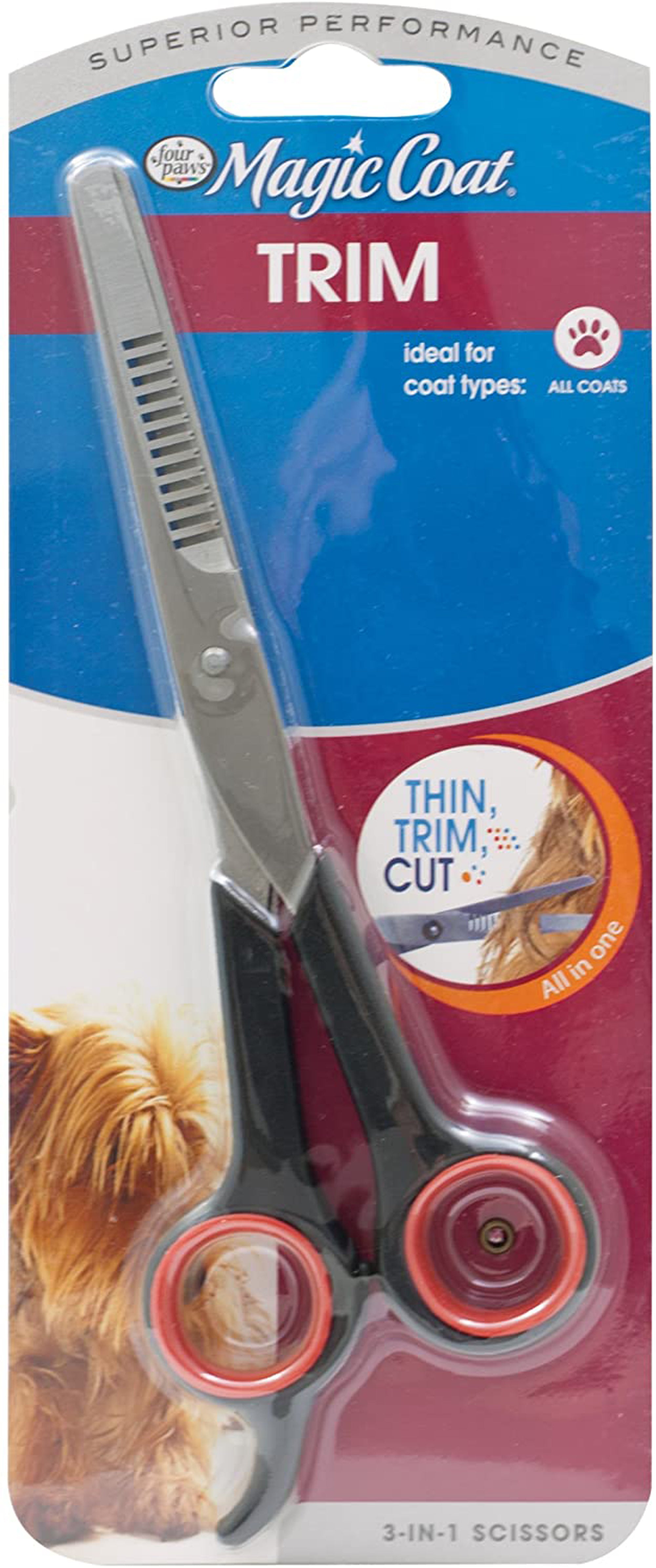 Four Paws Magic Coat 3-in-1 Grooming Scissors for Dogs One Size