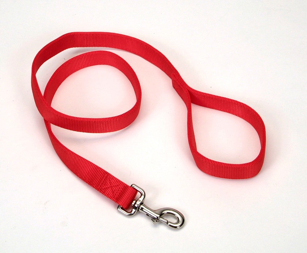 Coastal Double-Ply Nylon Dog Leash Red 1 in x 4 ft – Pet DropShipper