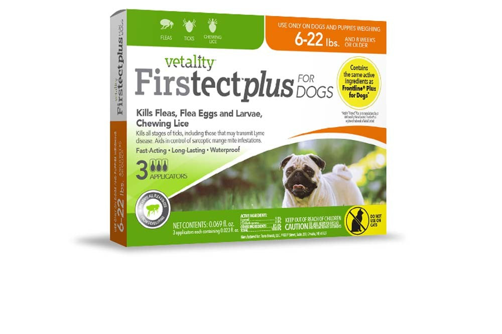 Vetality Firstect Plus Flea Tick for Dogs 1ea/622 lb, 3 ct – Pet Supplies