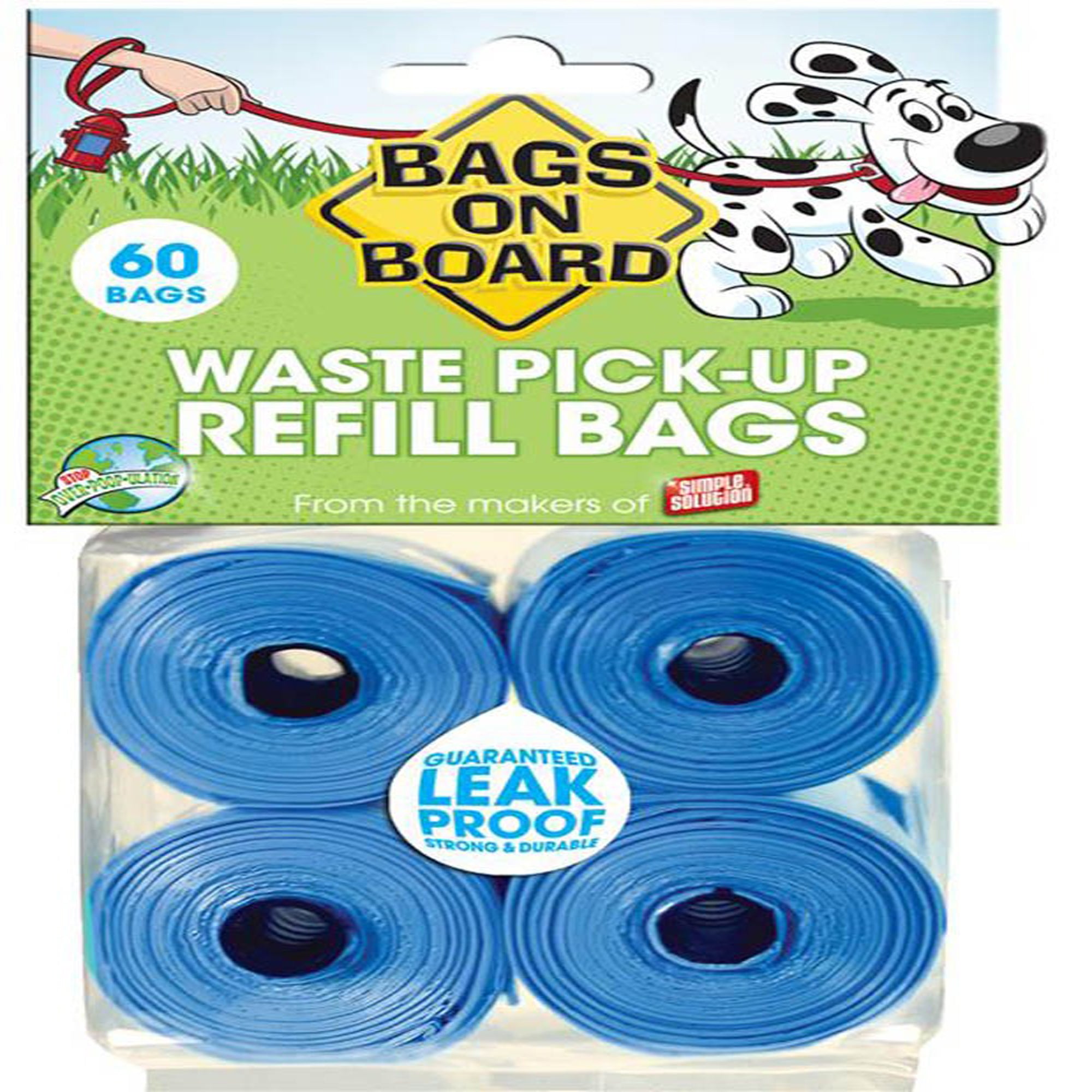 Bags on Board Waste Pick-up Bags Refill Blue 1ea/60 ct – PDS Pet Supplies  Warehouse