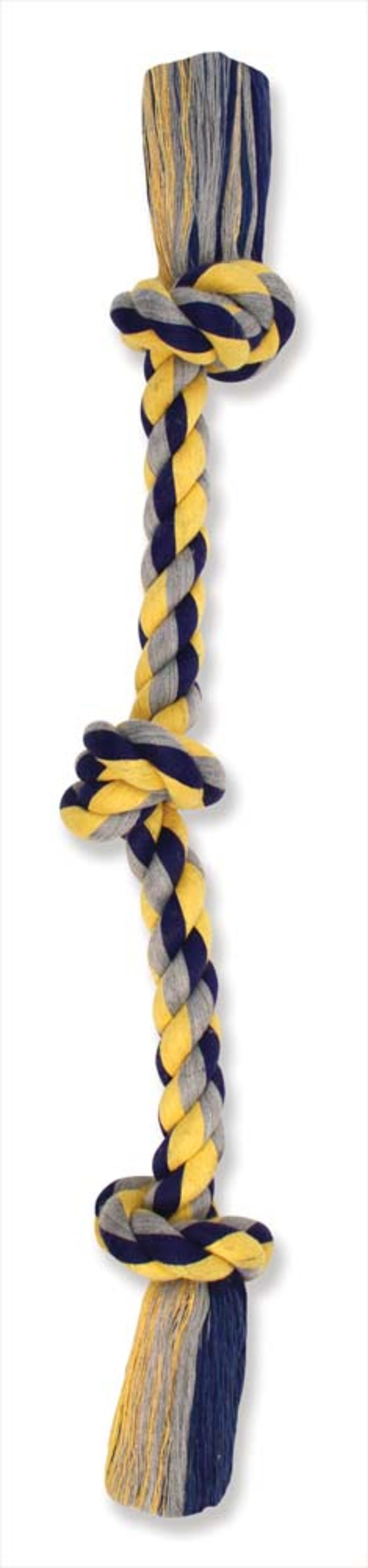 Mammoth Flossy Chews 3 Knot Rope Tug Dog Toy, Ships in Assorted